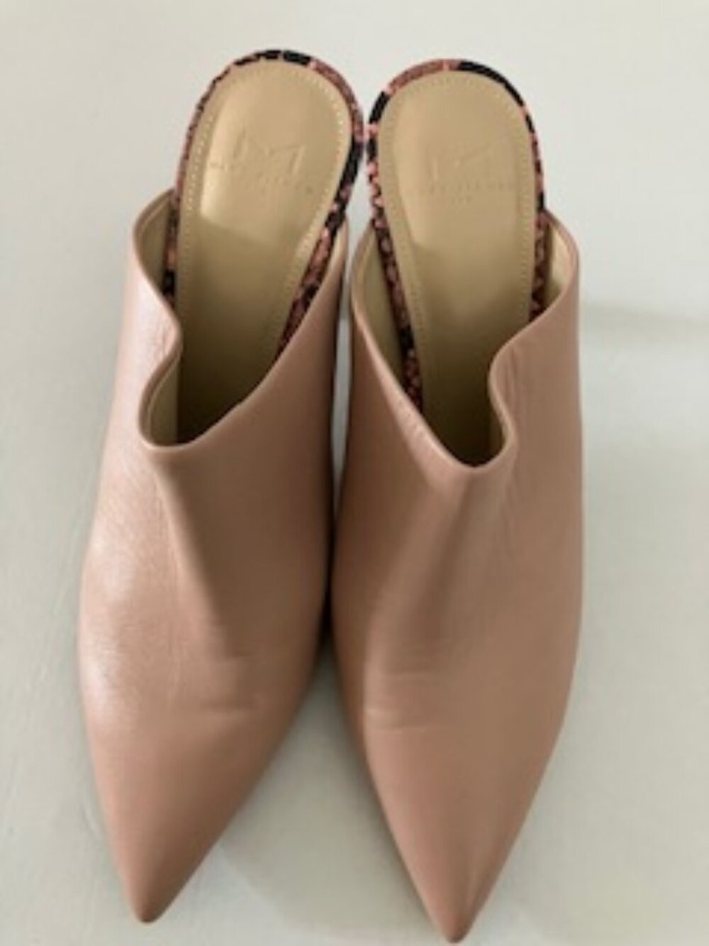 Marc Fisher LTD Paislee  Leather Mule, medium pink,9,5